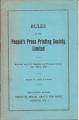 Rules of the People's Printing Press Society