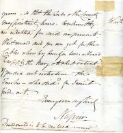 Letter bySir Charles Napier mentioning the Sea Wolf.