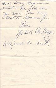  ALS signed by Hollywood actor Jackie Coogan