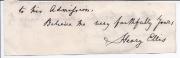 Autograph Signature ('Henry Ellis'),  of Sir Henry Ellis, Principal Librarian