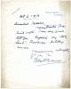 Autograph Note Signed "Robert Hichens", journalist and novelist